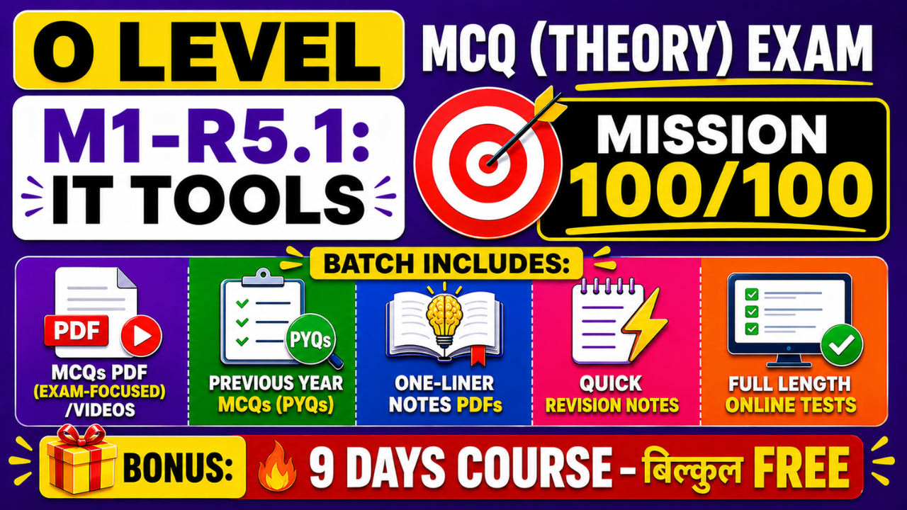 MCQ Batch M1-R5.1