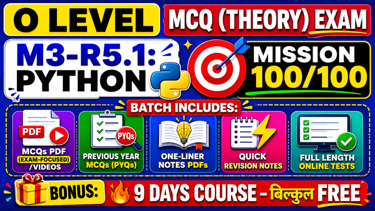 MCQ Batch M3-R5.1